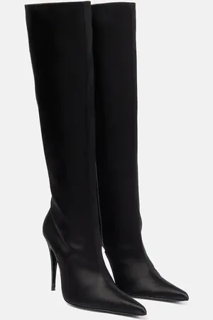 MAGDA BUTRYM Satin knee-high boots