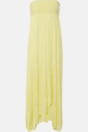 Alaïa Pleated bustier dress