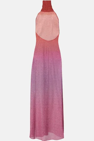 Oseree Lumiere lame maxi dress