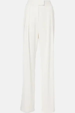The Sei Pleated crepe wide-leg pants