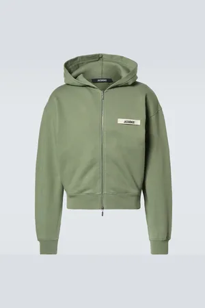 Jacquemus Le Hoodie Gros Grain Zippe cotton hoodie