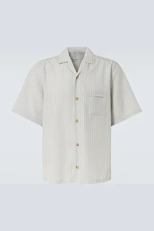 King & Tuckfield Striped bowling shirt
