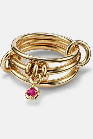 SPINELLI KILCOLLIN Piera 18kt linked rings with sapphire