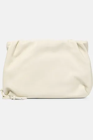 The Row Bourse leather clutch