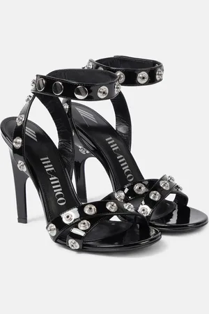 The Attico Cosmo embellished patent sandals