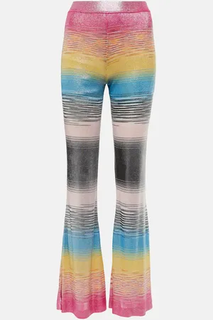 Missoni Lame knit high-rise flares
