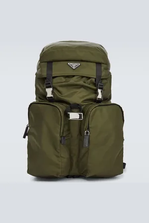 Prada Re-Nylon leather-trimmed backpack