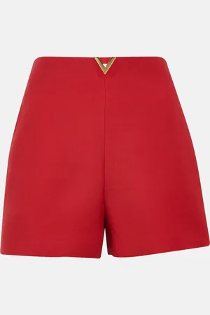 VALENTINO Crepe Couture high-rise shorts