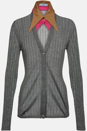 Prada Cashmere, wool, and silk cardigan