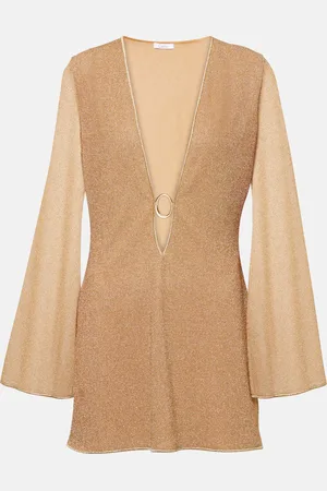 Oseree Lumiere metallic minidress