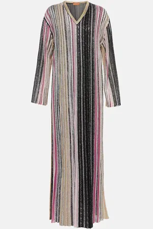 Missoni Striped sequin-embellished maxi dress