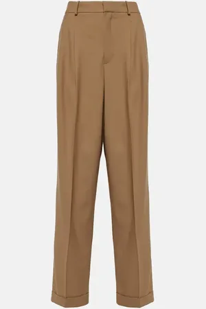 Ralph Lauren High-rise wool-blend wide-leg pants