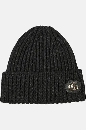 Gucci Double G wool-blend lame beanie