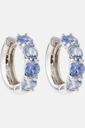 BUCHERER FINE JEWELLERY 18kt white gold earrings with sapphires