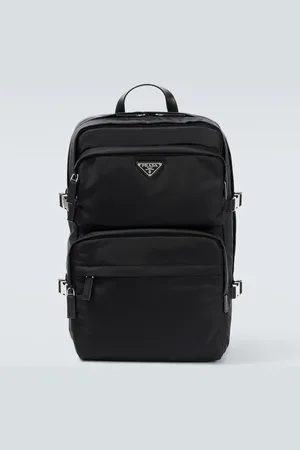 Prada Re-Nylon leather-trimmed backpack