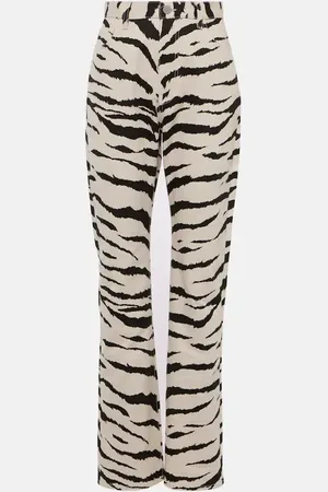 Alaïa Zebra-print jeans