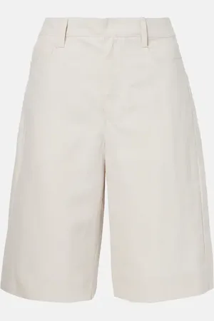 Max Mara Eric cotton and linen Bermuda shorts