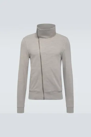 Rick Owens Asymmetric cotton sweatshirt jersey