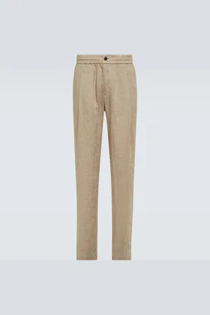 Giorgio Armani Linen canvas straight pants