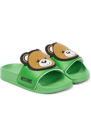 Moschino Logo rubber slides