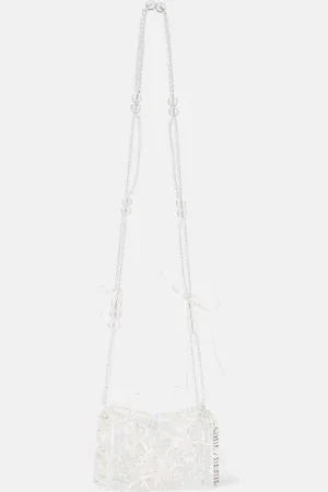 SUSAN FANG Bow-detailed beaded shoulder bag