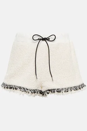 SACAI Drawstring tweed shorts