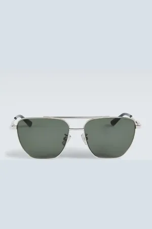 Bottega Veneta Metal-frame sunglasses
