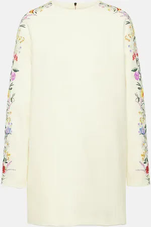 Max Mara Leva floral wool-blend minidress