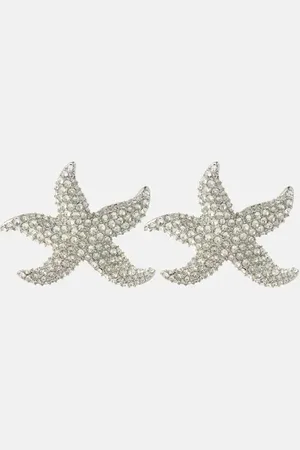 Amina Muaddi Astra crystal-embellished earrings
