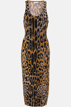 Alaïa AlaÃ¯a Jacquard midi dress