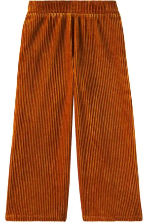 Mini Rodini Cats cotton-blend corduroy straight pants