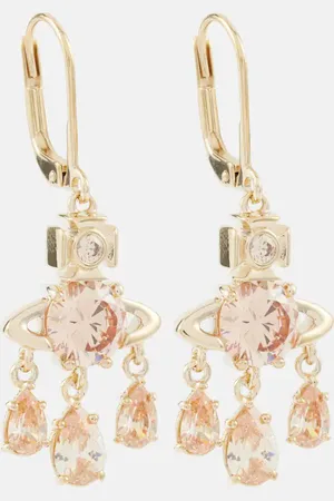 Vivienne Westwood Joaquina crystal-embellished drop earrings