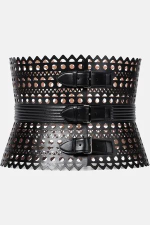 Alaïa Vienne leather corset belt