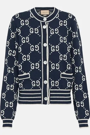 Gucci GG jacquard cotton-blend cardigan