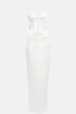 Rasario Bustier satin gown