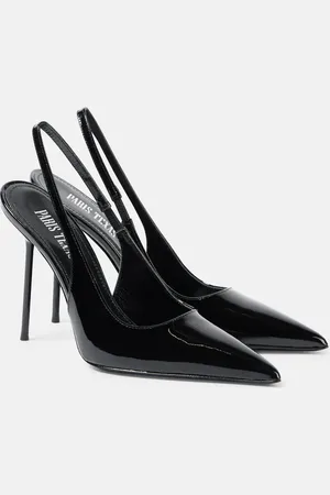 PARIS TEXAS Lidia patent leather slingback pumps