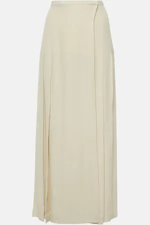 Totême Wrap crepe maxi skirt