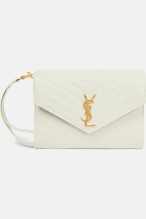 Saint Laurent Cassandre Small matelasse leather clutch