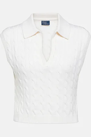 Ralph Lauren Cable-knit wool-blend sweater vest