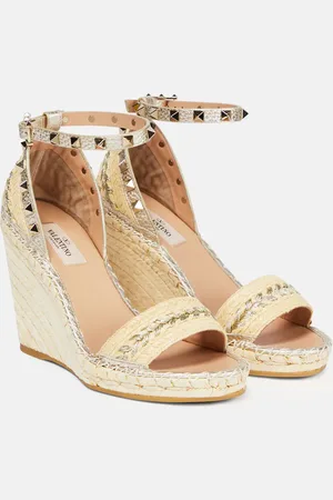 VALENTINO GARAVANI Rockstud espadrille wedges