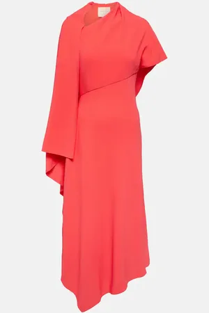 Roksanda Pascale cape-detail crepe maxi dress