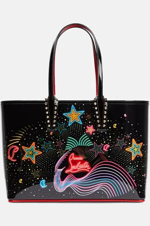 Christian Louboutin Cabata Small printed leather tote bag
