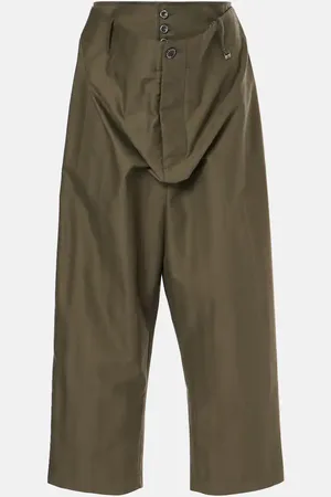 Vivienne Westwood Alien cropped cotton wide-leg pants