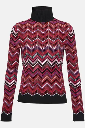 Missoni Zig-zag knit turtleneck sweater