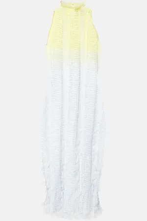 Roberta Einer Angel ombre knitted midi dress