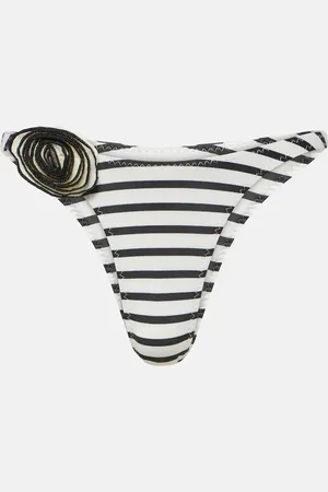 SAME Rose 90s striped bikini bottoms