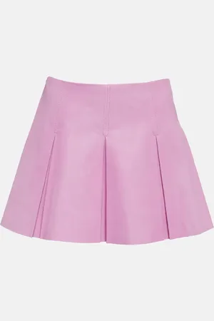Stouls Surya pleated leather miniskirt