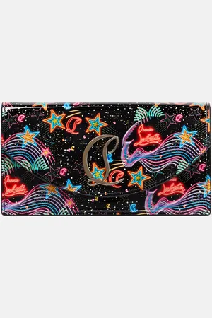 Christian Louboutin Loubi54 patent leather clutch
