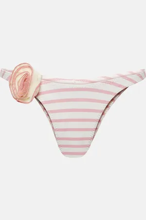 SAME Rose 90s floral-applique bikini bottoms
