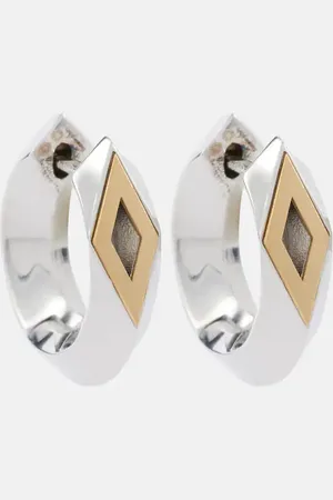 Burberry Hollow Small sterling hoop earrings